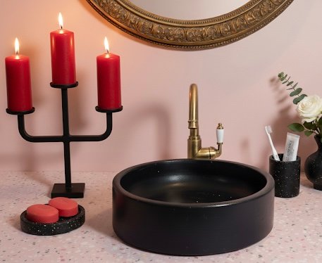 BACHA REDONDA OBSIDIANA (40CM) - Image 4