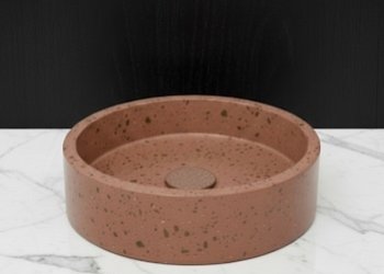 BACHA DE TERRAZO REDONDA TERRA 40 CM