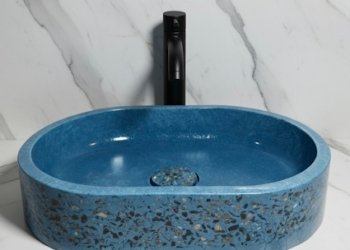 BACHA OVALADA LAPISLÁZULI (52x38x10)