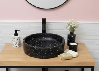 BACHA DE TERRAZO REDONDA MAMBA 40 CM