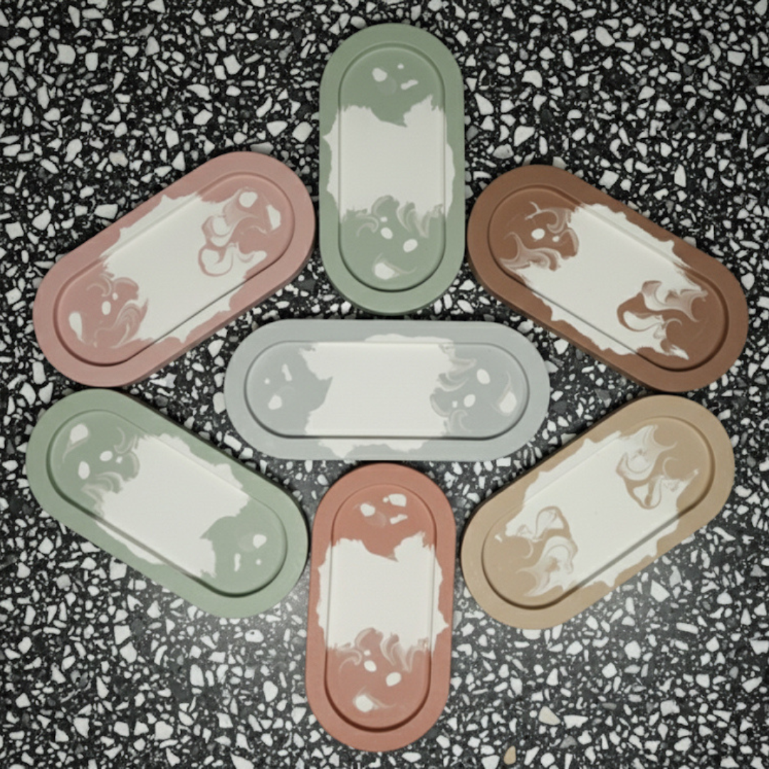 BANDEJA ÁMBAR 25 X 12 CM