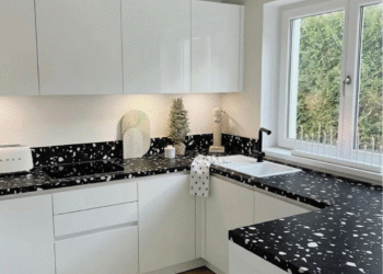 REVESTIMIENTO TERRAZO NEGRO