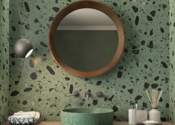 REVESTIMIENTO  EN TERRAZO VERDE