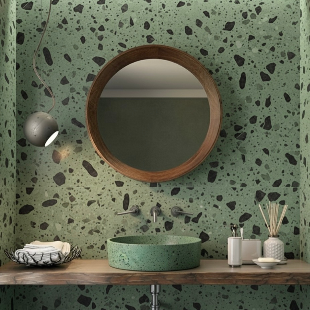 REVESTIMIENTO EN TERRAZO VERDE