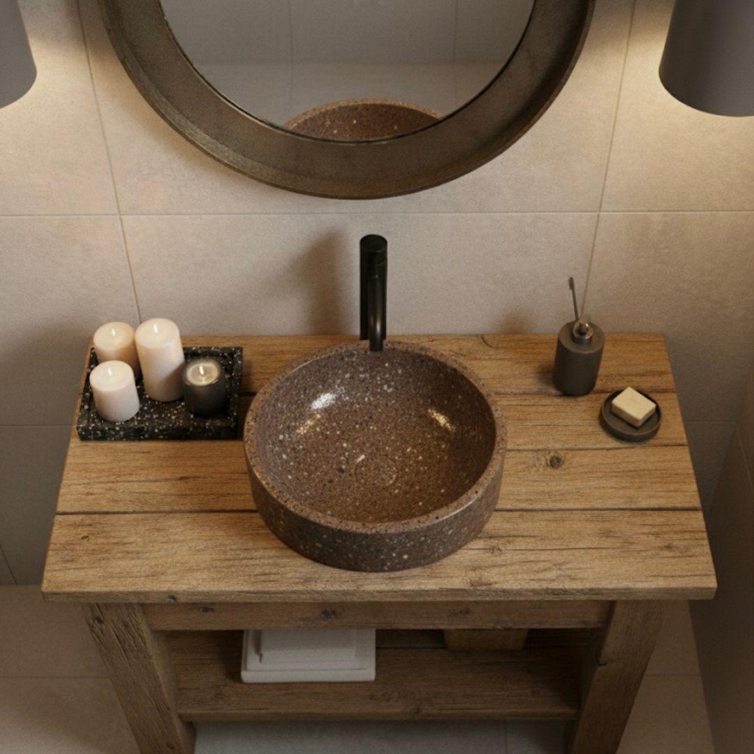 BACHA REDONDA AGATA CHOCOLATE (40CM) - Image 2